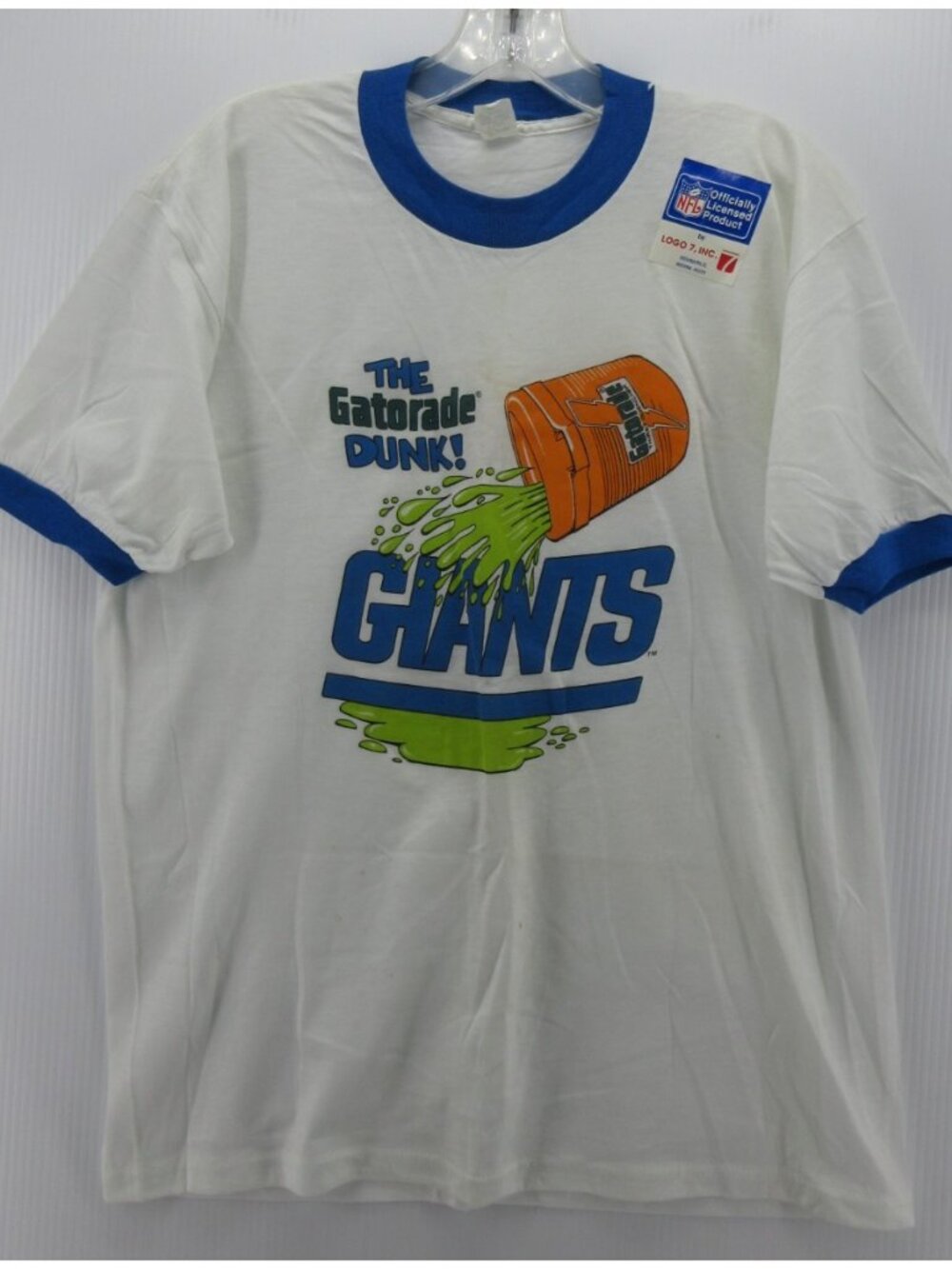 VGT New York Giants Shirt XL Logo 7 Gatorade Dunk Promo Super Bowl NWOT *